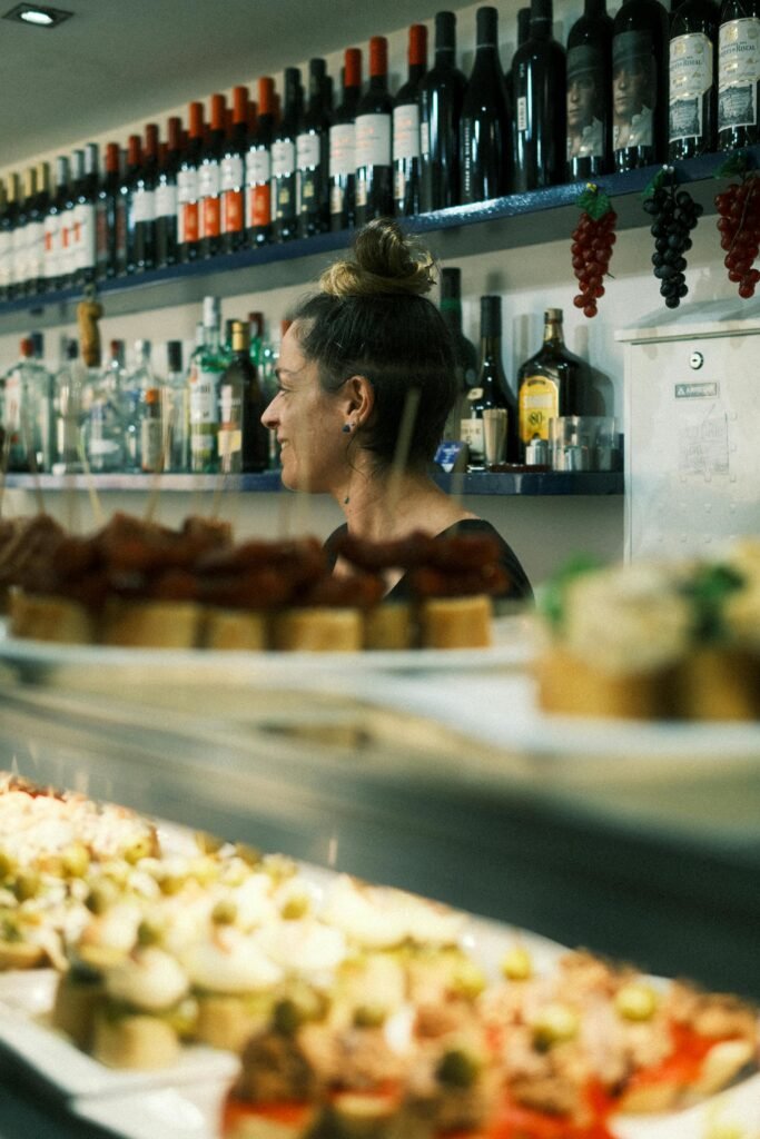 local bar with pinchos