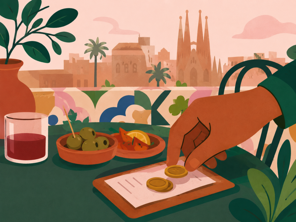 tipping in spain barcelona tapas
