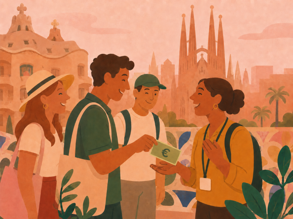 do you tip tour guides in spain barcelona